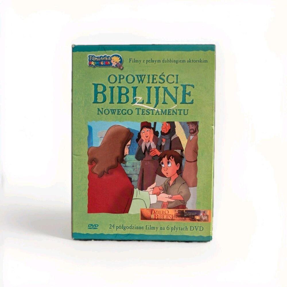 Children's Bible Stories DVD Set In Polish OPOWIEŚCI BIBLIJNE Z NOWEGO TESTAMENT